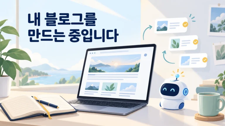 워드프레스 개인 블로그를 만들고 AI와 함께 글과 이미지를 다듬는 작업 공간
